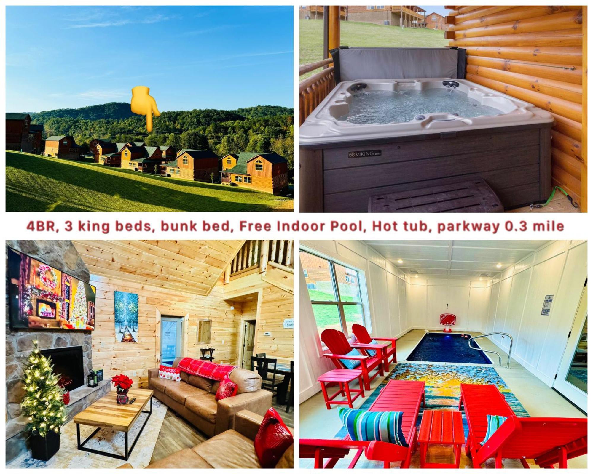 Villa New! Indoor Pool/Ps 5/Hot Tub/Parkway à Pigeon Forge Extérieur photo